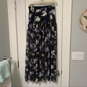 Free People sheer maxi skirt/top